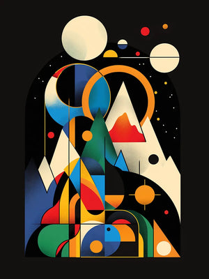 Kleurrijke moderne kunst voor elk interieur