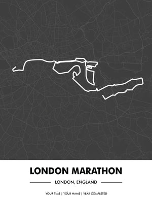 Design van de London Marathon route