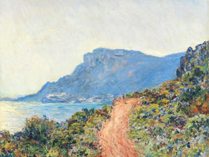 Prachtig schilderij van kust en zee