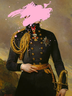 Schilderij met militaire uitstraling