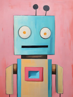 Speelse robotkunst voor kinderen