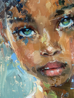 Schilderij van een jong meisje