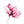Roze bloemen kunstwerk voor interieur
