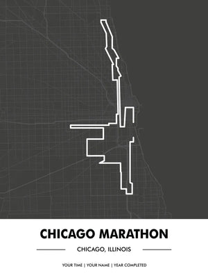 Minimalistische marathon route