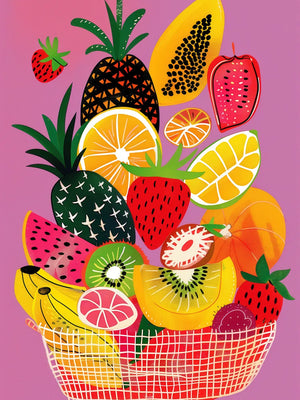 Kleurrijk fruit collectie