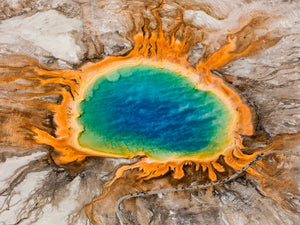 Yellowstone met levendige kleuren