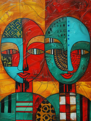 Vibrante kleuren in moderne kunst