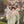 Vrouw met bloemen in hand