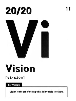 Minimalistische boodschap in zwarte letters