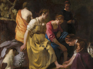 Historisch kunstwerk met vrouwen