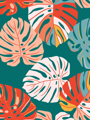 Tropische kunstprint voor wand