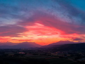 Kleurrijke lucht tijdens zonsondergang