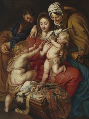 Historisch gezin met kinderen