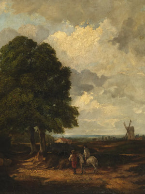 Schilderij van paarden in natuur
