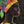 Abstract portret in levendige kleuren