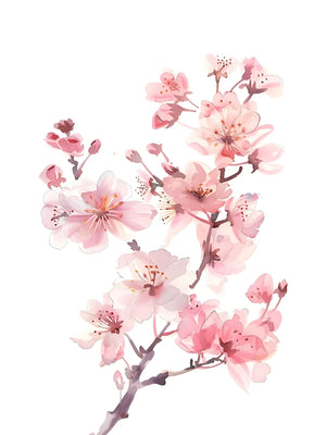 Sierlijke bloesem illustratie