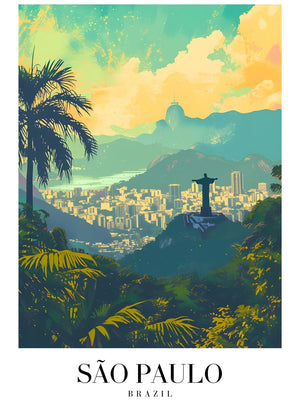 Kunstprint van São Paulo landschap