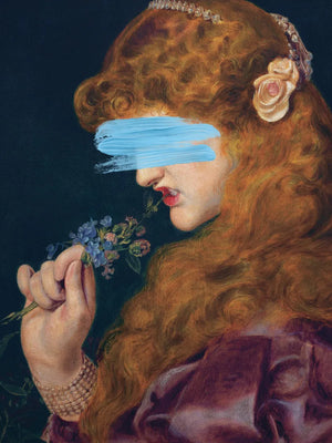 Sierlijke vrouw met kastanjebruin haar