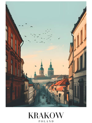 Kunstprint van Krakow architectuur
