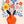 Kunstwerk van kleurrijke bloemen