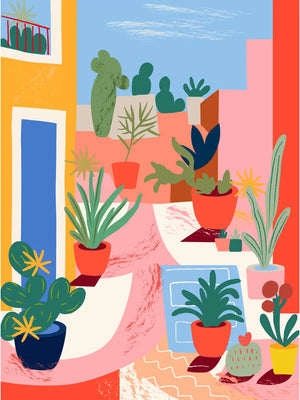 Kleurrijke cactusdecoratie