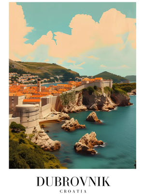 Schilderachtige kustlijn van Dubrovnik