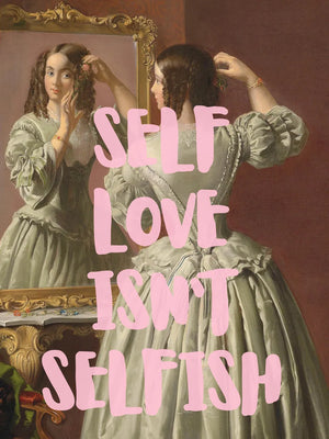 Schilderij met boodschap van zelfzorg