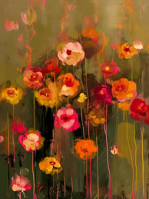 Vibrerende kunst van bloemen