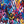 Vibrerende kleuren op canvas