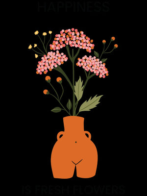 Bloemrijke kunst print