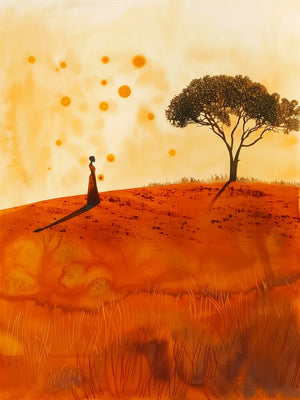 Zonneschijn en silhouet van vrouw