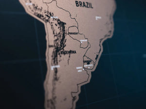 Vintage kaart van Brazilië