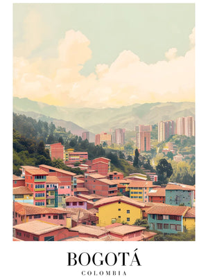 Levendig stadsgezicht van Bogotá