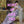Lila jurk en vintage sfeer