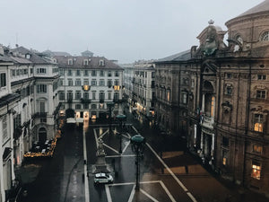 Kunstprint van sfeervolle stadsscene