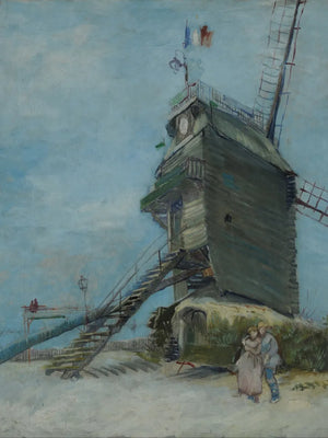 Romantische molen afdruk