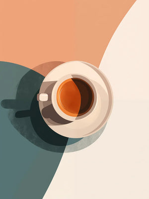 Eenvoudige kunst van koffie