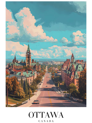 Schilderij van Ottawa uitzicht