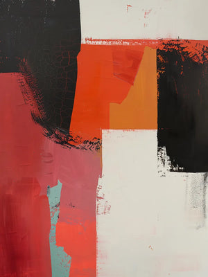 Moderne kunst met vurige tinten