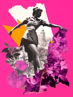 Kleurige moderne kunstprint