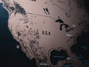 Historische landkaart van Amerika