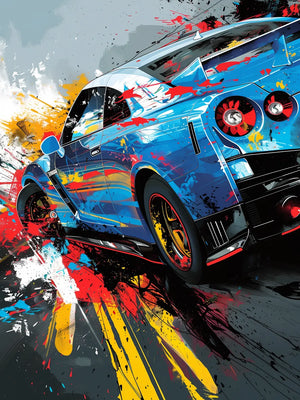 Kunstwerk van racing auto