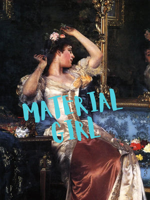 Schilderij van vrouw met bloemen