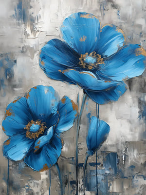 Elegant schilderij met bloemen