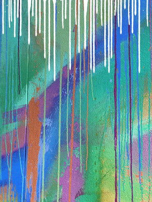 Moderne kunstwanddecoratie