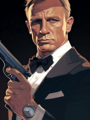 Klassieke spion in smoking