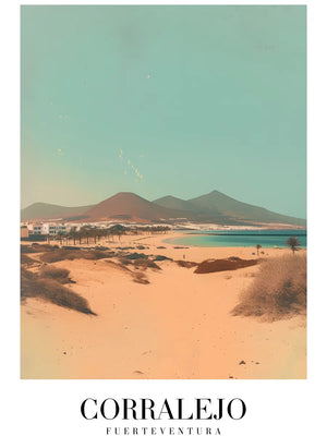 Schilderij van duinen en zee