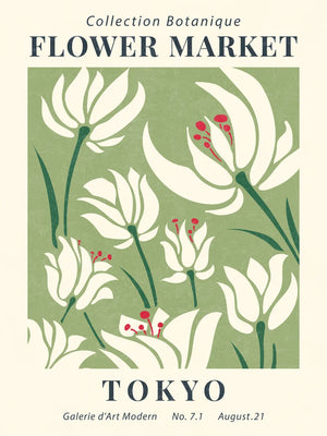 Kunstwerk van Tokyo bloemen