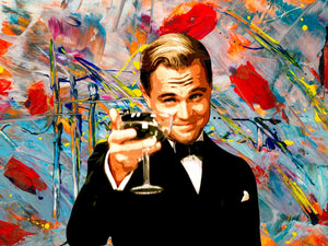 Elegant portret van man met drankje