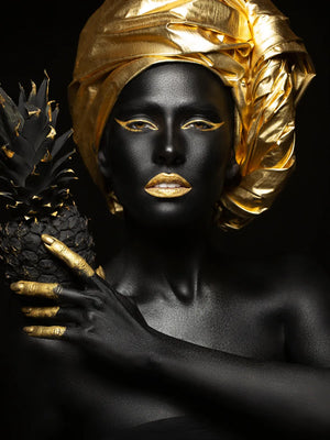 Zwart-gouden kunstfoto